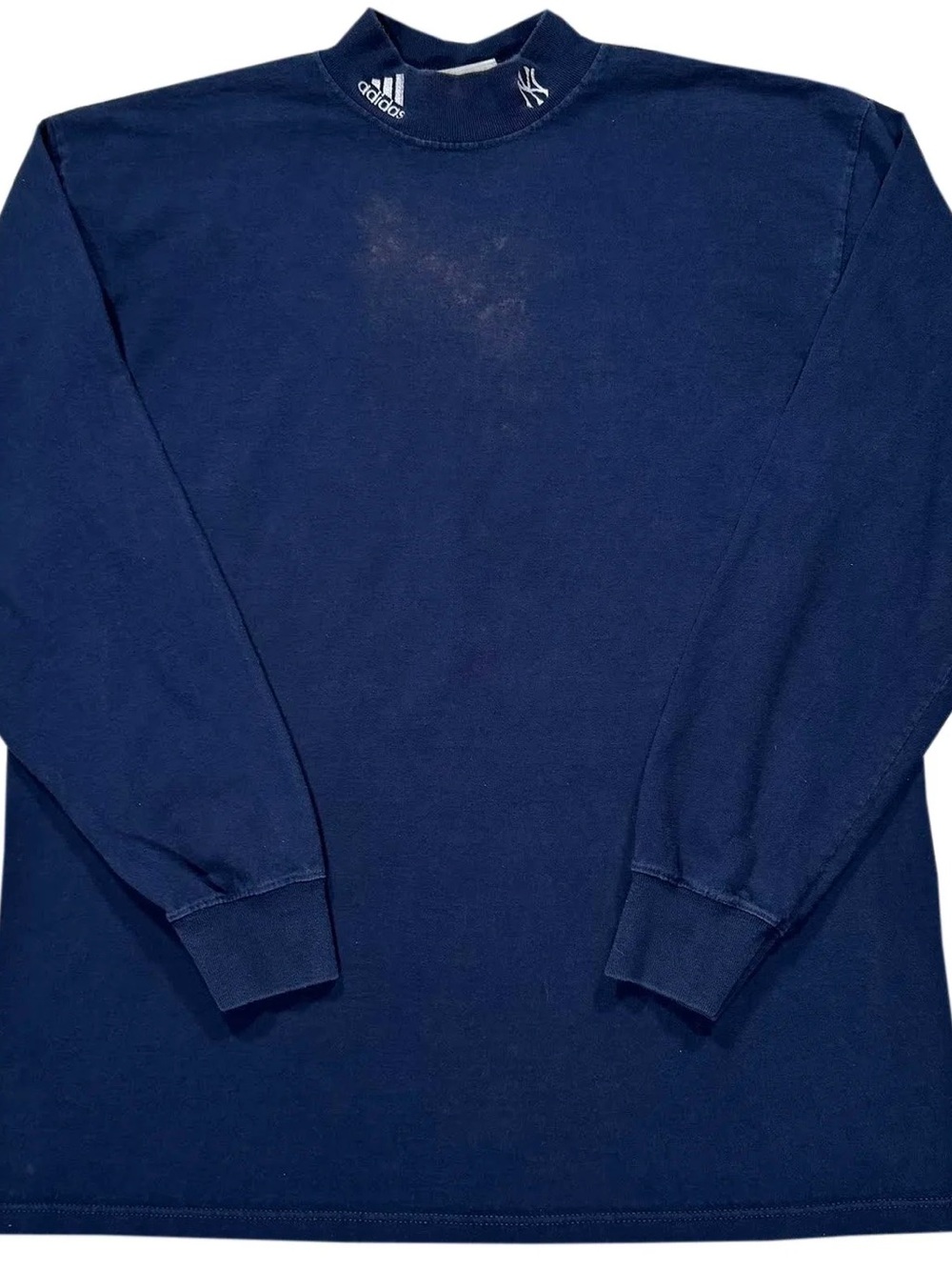 Vintage Adidas New York Yankees Mock Neck Shirt (Size XL)